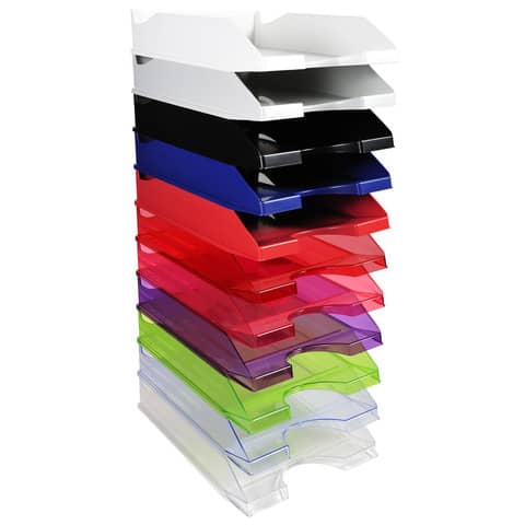 Vaschetta portacorrispondenza Exacompta ECOTRAY EcoBlack plastica A4+ nero 123014D